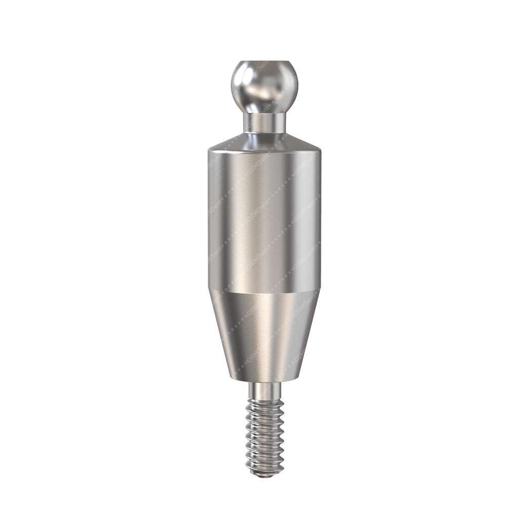 Straight Ball Attachment Narrow Platform (NP) - GDT Implants®️ Conical Compatible