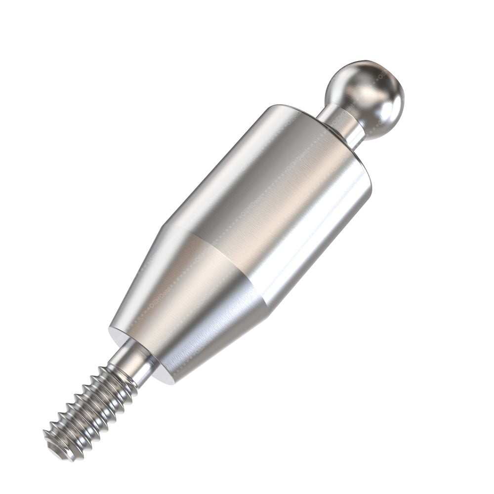 Straight Ball Attachment Narrow Platform (NP) - GDT Implants®️ Conical Compatible