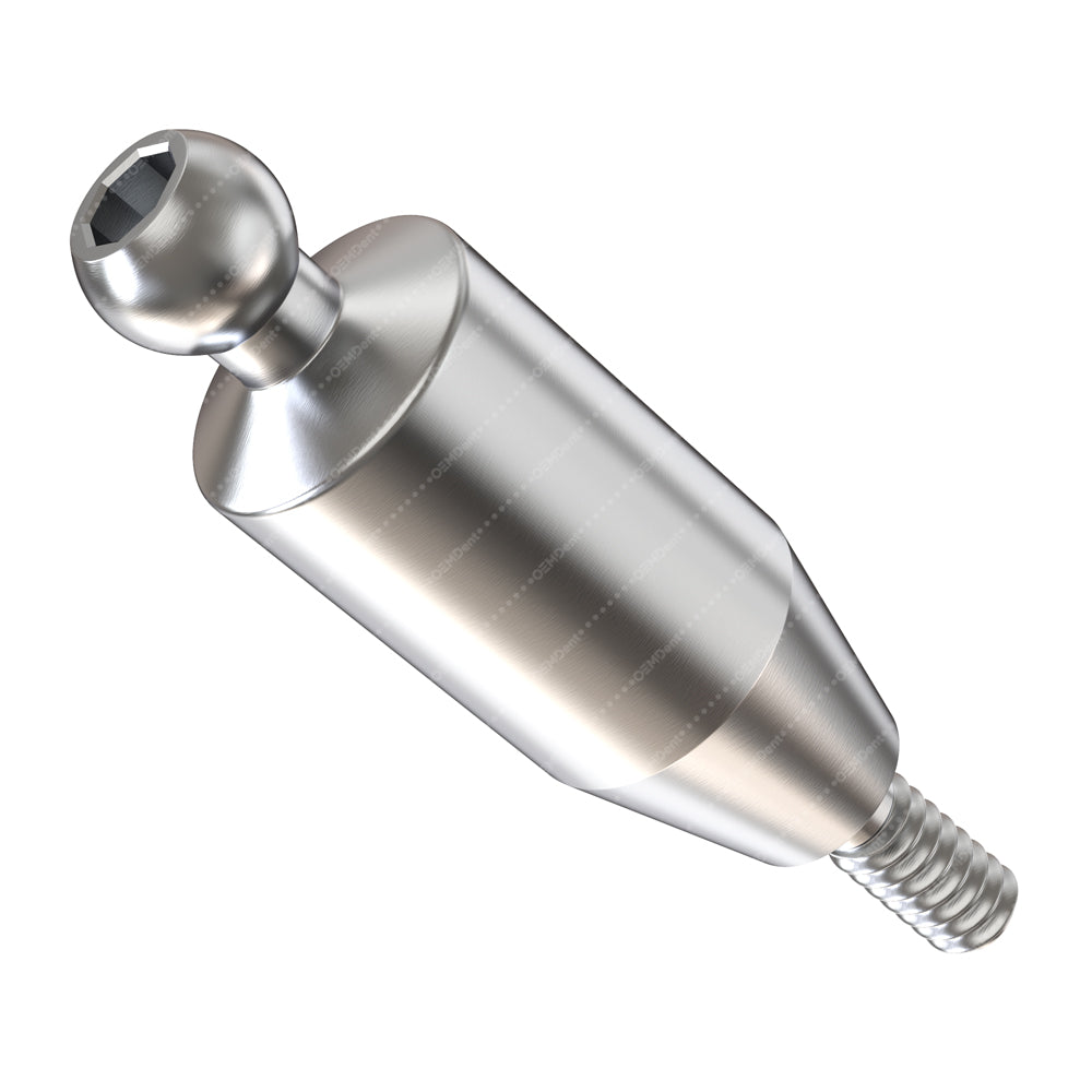 Straight Ball Attachment Narrow Platform (NP) - GDT Implants®️ Conical Compatible