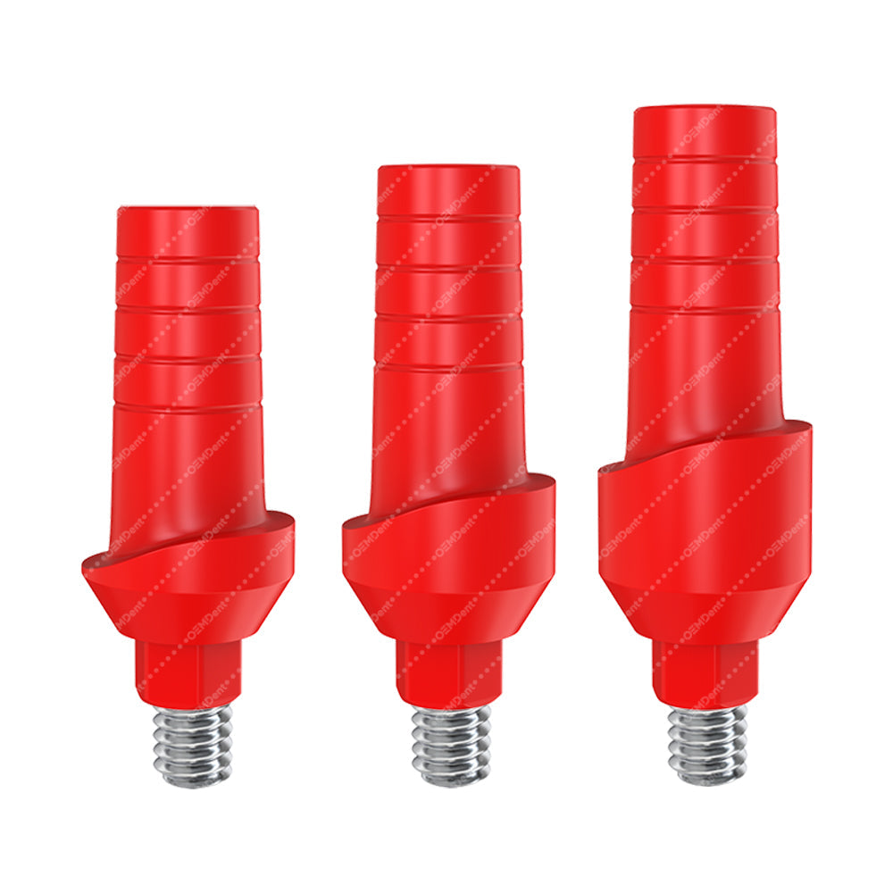 Straight Anatomic Fully Castable Abutment - MIS Seven® Internal Hex Compatible